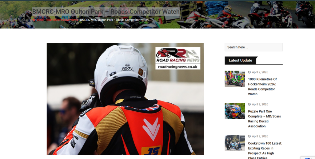 Road Racing News - Competitor Watch